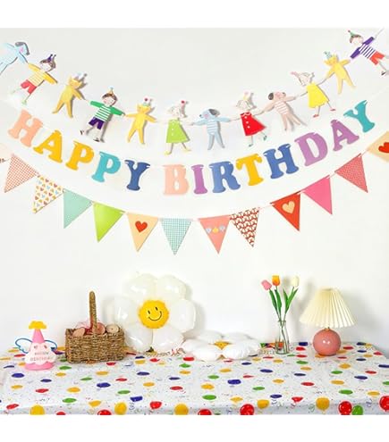 Amazon.co.jp: 誕生日 飾り 飾り付け ガーランド バースデーガーランド